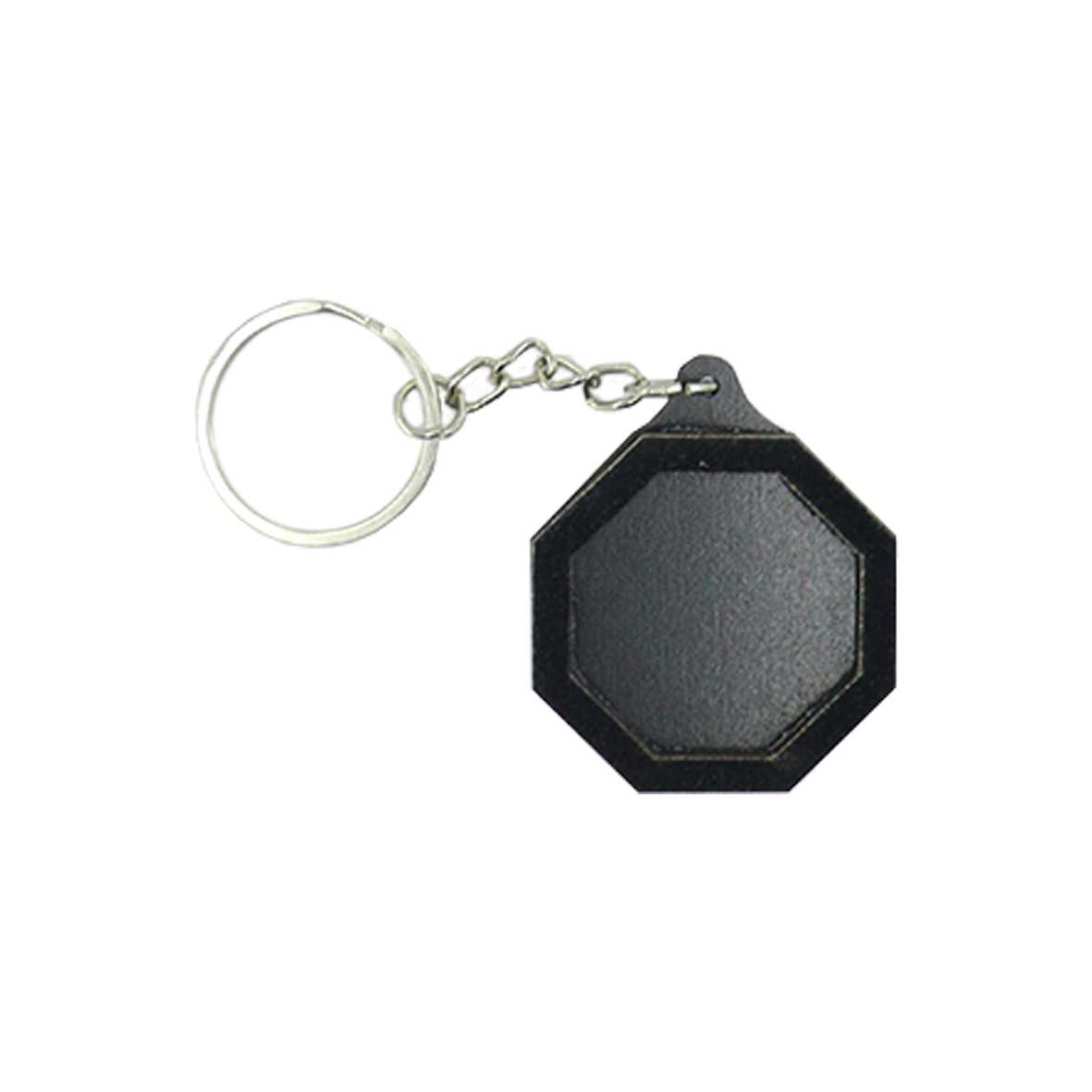 جاکلیدی چوبی مخملی هشت ضلعی سابلیمیشن کد j-02